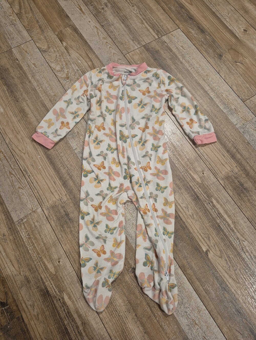 Milkberry Butterfly Pajamas, Size 6-9mo